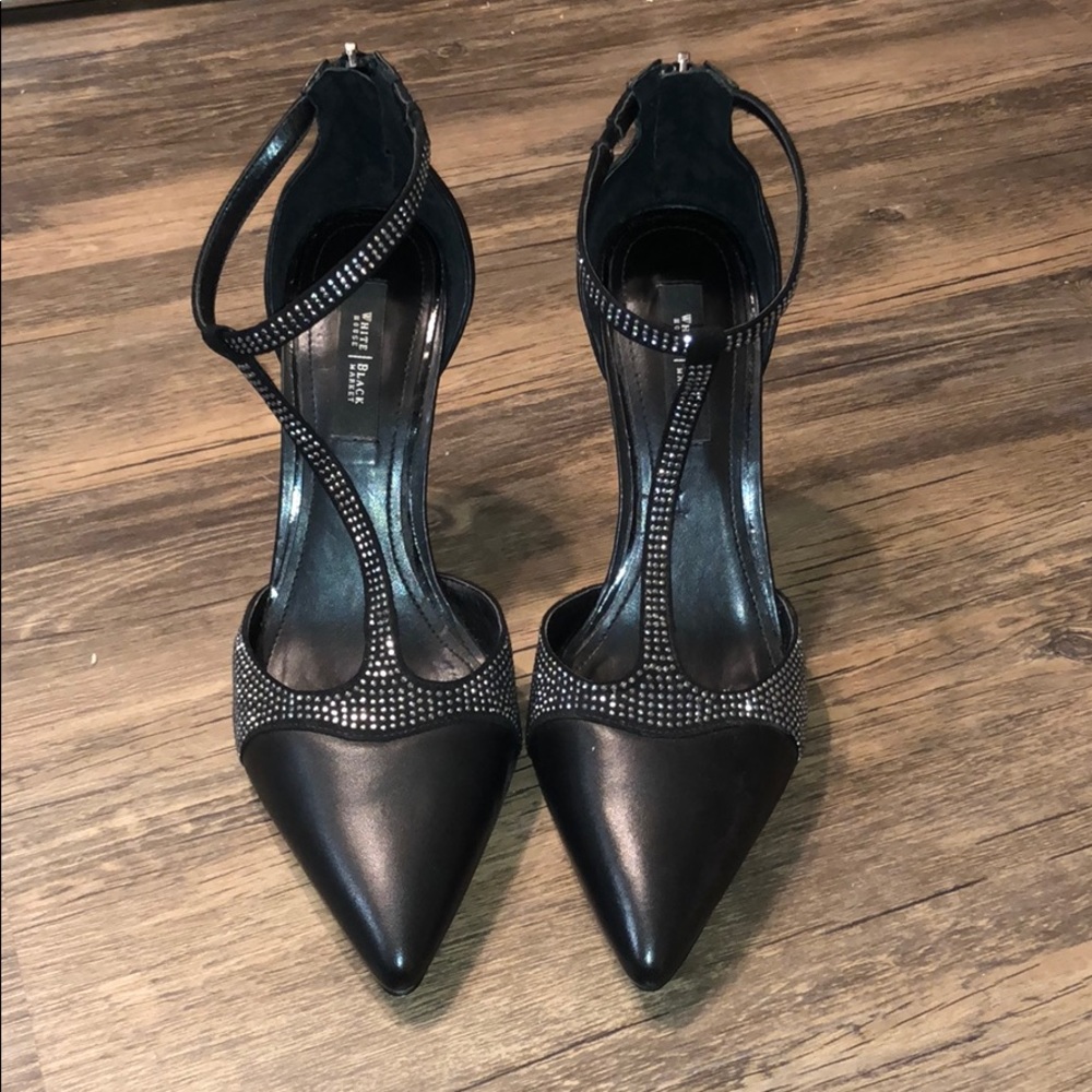 Studded T- Strap Heels